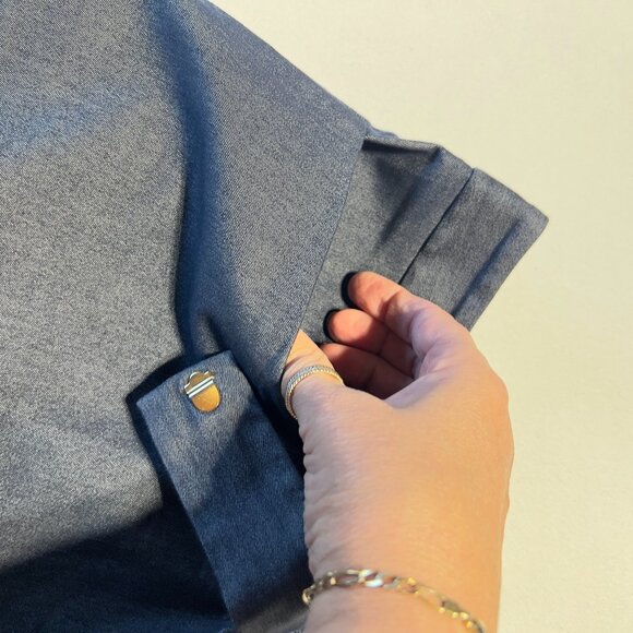 Jones New York Signature Boardroom Slim Ankle Pants in Blue — Size 16 - Picture 6 of 14